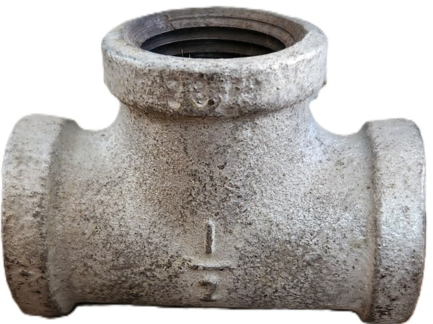 1/2 in. Galvanized Iron Pipe Tee Fitting