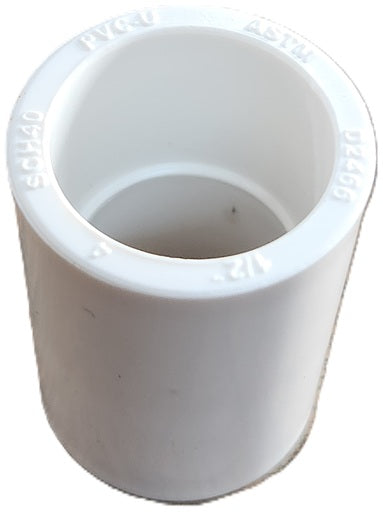 1/2 in. Schedule 40 PVC Coupling Fitting