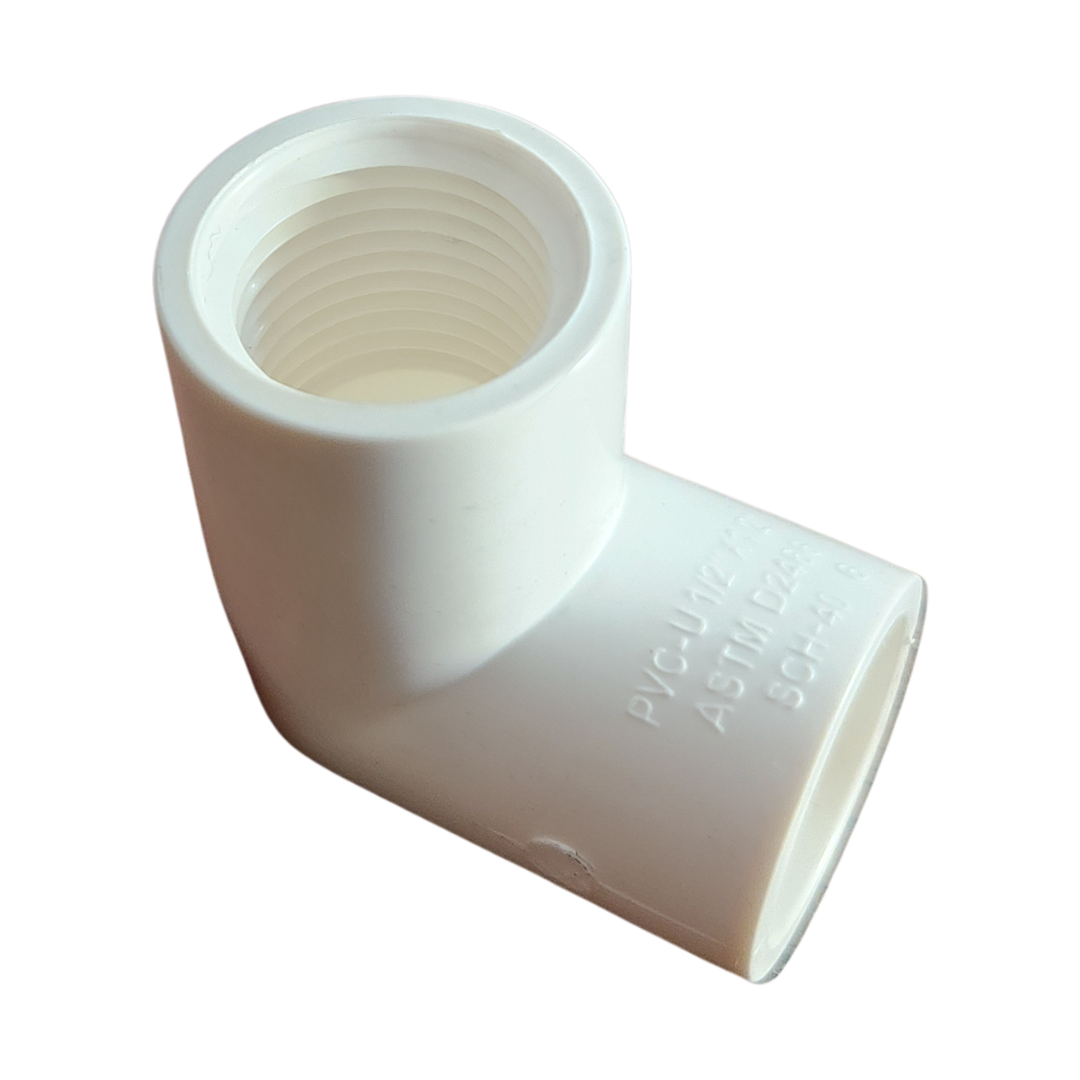 1/2 in. Schedule 40 PVC 90-Degree Female Adapter Elbow fitting