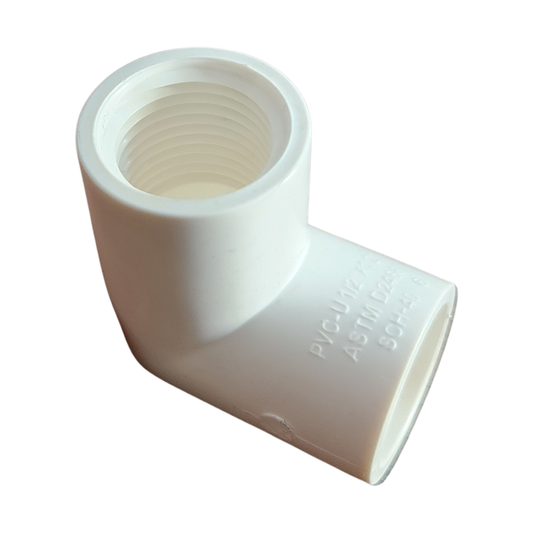 1/2 in. Schedule 40 PVC 90-Degree Female Adapter Elbow fitting